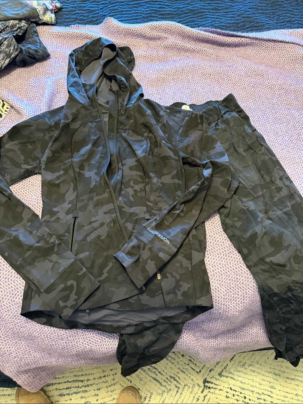 lululemon athletica Women's Camo Hooded Utility Jacket and matching pants